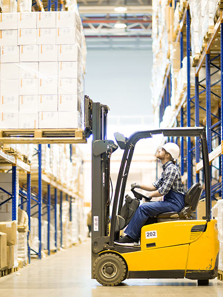 Shelfs in the warehouse 