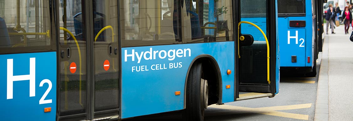 Hydrogen fuel cell bus