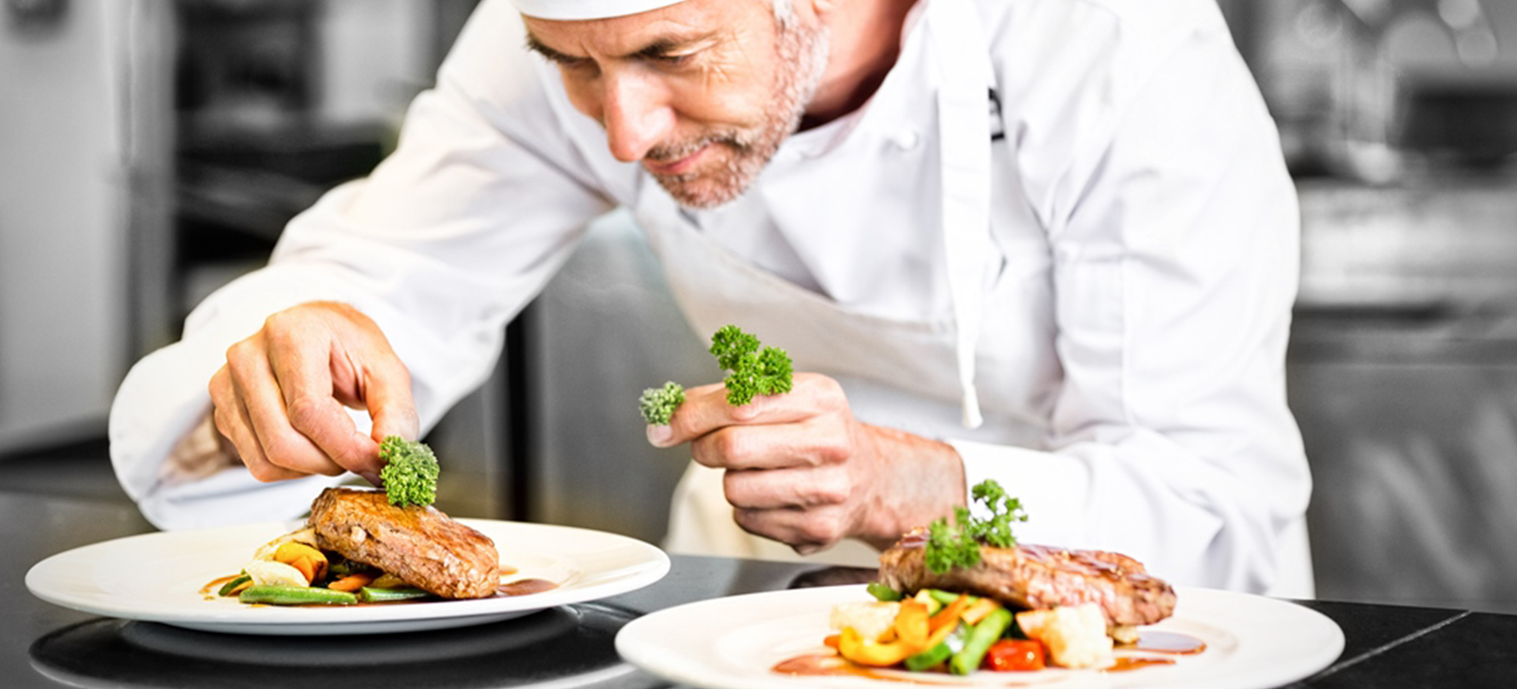 Chef preparing food